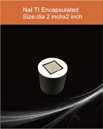 NaI Tl scintillation crystal, NaI Tl scintillator, Thallium doped Sodium Iodide scintillation crystal, dia2 inch x 2 inch, customized window shape